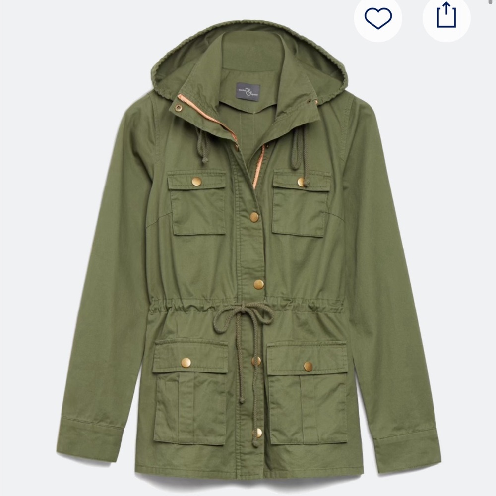 Women’s olive green utility jacket, Market & Spruce, size L